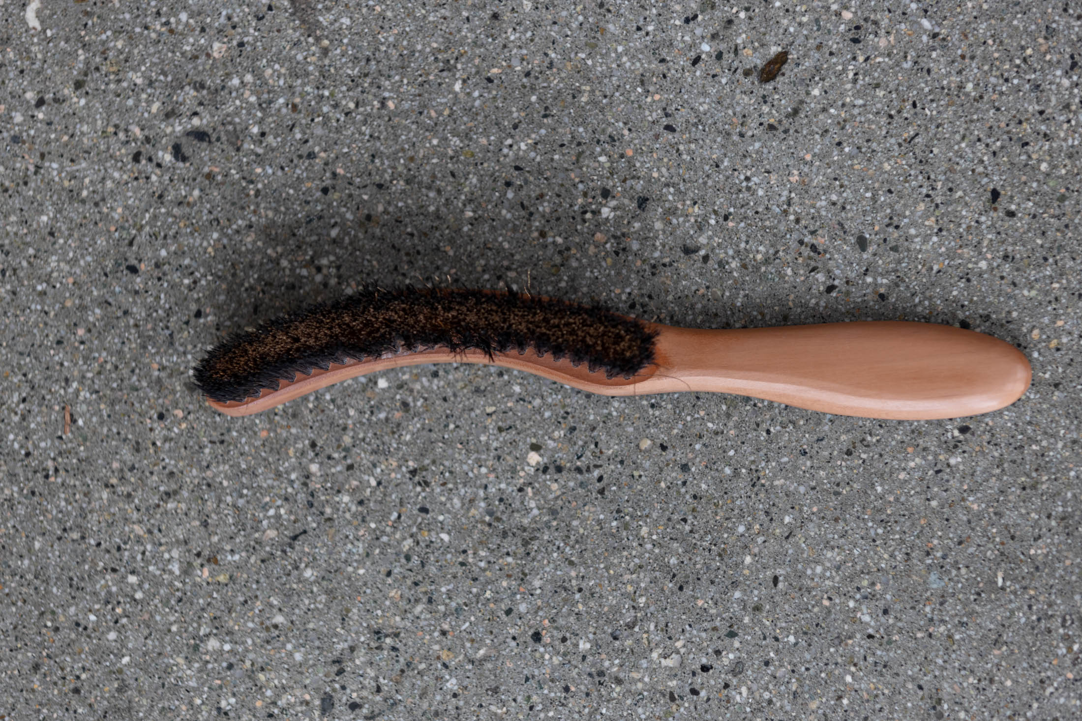 Premium Dark Bristle Hat Brush