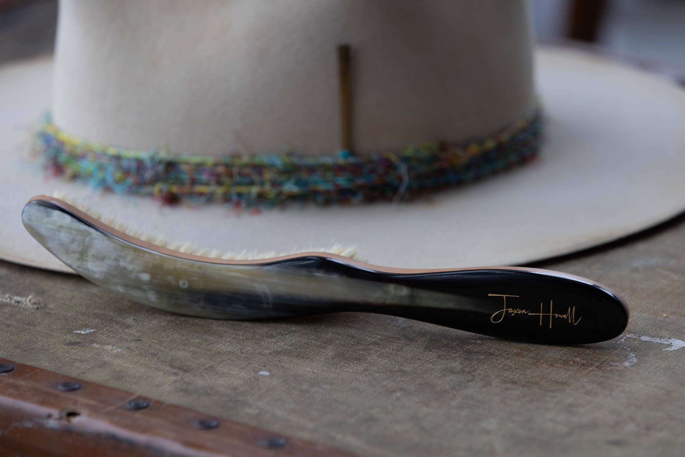 Premium Light Bristle Hat Brush